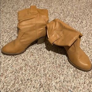 Brown booties